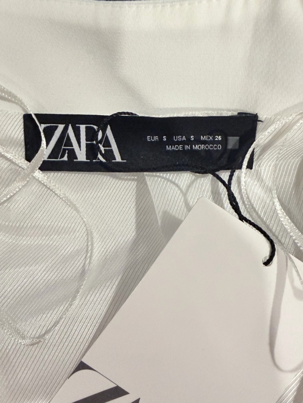 Zara Button-Front Women's Cream Vest - Picture 2 of 4